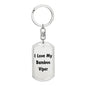 Love My Bamboo Viper - Luxury Dog Tag Keychain