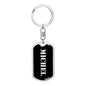 Michel v3 - Luxury Dog Tag Keychain