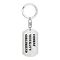 Combat Veteran's Girlfriend - Luxury Dog Tag Keychain