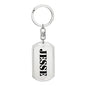 Jesse - Luxury Dog Tag Keychain