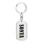 Sonya v01 - Luxury Dog Tag Keychain