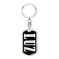 Luz v02 - Luxury Dog Tag Keychain