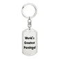 World's Greatest Paralegal - Luxury Dog Tag Keychain