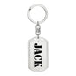 Jack - Luxury Dog Tag Keychain