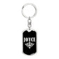 Joyce v02a - Luxury Dog Tag Keychain