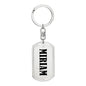 Miriam v01 - Luxury Dog Tag Keychain