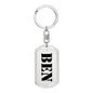 Ben - Luxury Dog Tag Keychain
