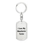 Love My Manchester Terrier v4 - Luxury Dog Tag Keychain