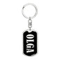 Olga v02 - Luxury Dog Tag Keychain