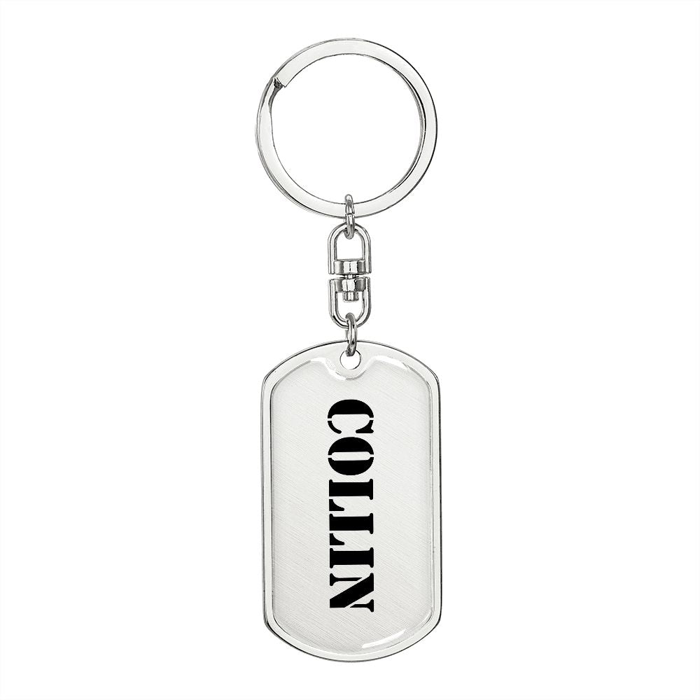 Collin - Luxury Dog Tag Keychain