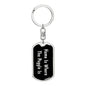 Puggle's Home v2 - Luxury Dog Tag Keychain