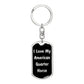Love My American Quarter Horse v2 - Luxury Dog Tag Keychain
