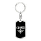 Connie v02a - Luxury Dog Tag Keychain