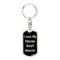 Love My Siberian Dwarf Hamster v2 - Luxury Dog Tag Keychain