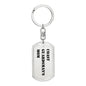 Coast Guardsman's Mom - Luxury Dog Tag Keychain