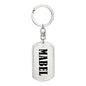Mabel v01 - Luxury Dog Tag Keychain