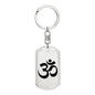 Om Symbol - Luxury Dog Tag Keychain