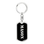 Mason v3 - Luxury Dog Tag Keychain