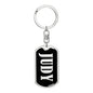 Judy v02 - Luxury Dog Tag Keychain