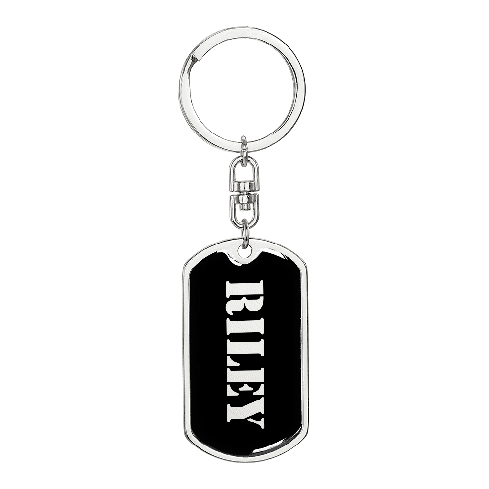 Riley v2 - Luxury Dog Tag Keychain