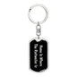 Rottweiler's Home v2 - Luxury Dog Tag Keychain