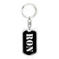 Ron v3 - Luxury Dog Tag Keychain