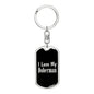 Love My Doberman v2 - Luxury Dog Tag Keychain