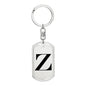 Initial Z v1a - Luxury Dog Tag Keychain
