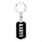 Karyn v02 - Luxury Dog Tag Keychain