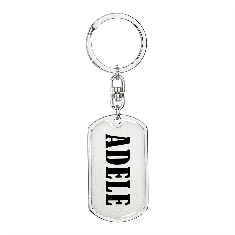 Adele v01 - Luxury Dog Tag Keychain