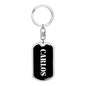 Carlos v3 - Luxury Dog Tag Keychain
