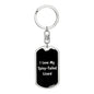 Love My Spiny-Tailed Lizard v2 - Luxury Dog Tag Keychain