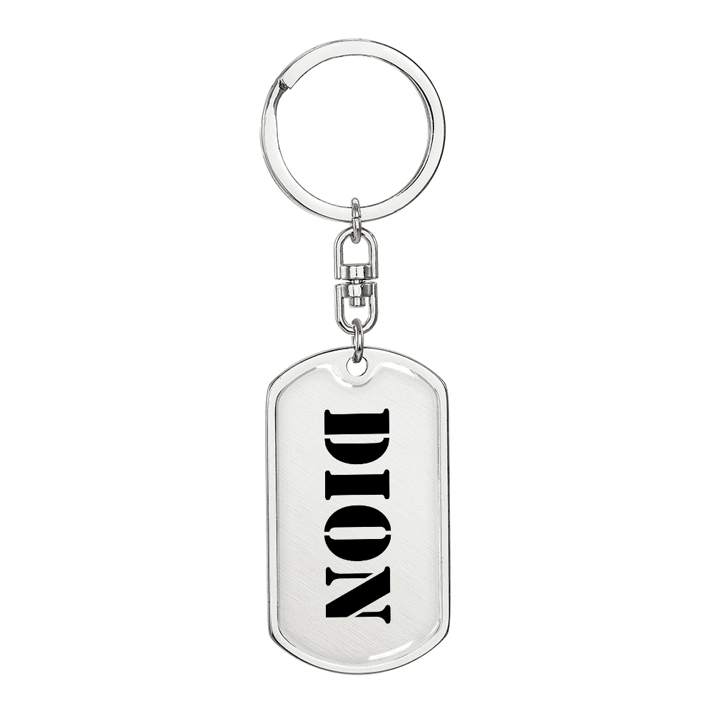 Dion - Luxury Dog Tag Keychain
