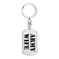Army Wife - Luxury Dog Tag Keychain