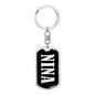 Nina v02 - Luxury Dog Tag Keychain