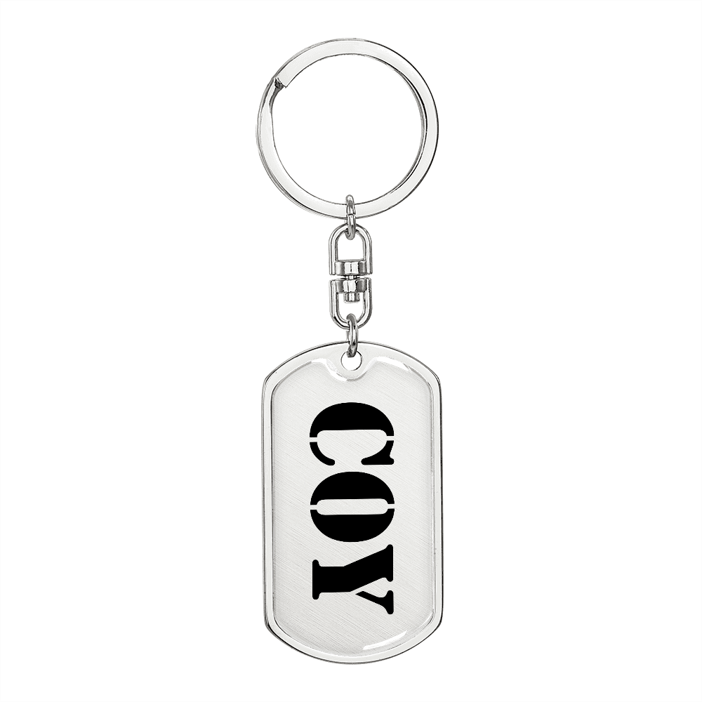 Coy - Luxury Dog Tag Keychain
