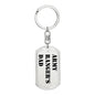 Army Ranger's Dad - Luxury Dog Tag Keychain