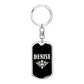 Denise v02a - Luxury Dog Tag Keychain
