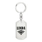 Linda v01a - Luxury Dog Tag Keychain