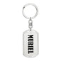 Muriel v01 - Luxury Dog Tag Keychain