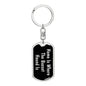 Basset Hound's Home v2 - Luxury Dog Tag Keychain