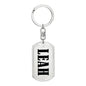 Leah v01 - Luxury Dog Tag Keychain