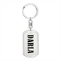Darla v01 - Luxury Dog Tag Keychain