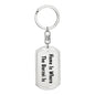Borzoi's Home - Luxury Dog Tag Keychain
