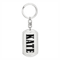Kate v01 - Luxury Dog Tag Keychain