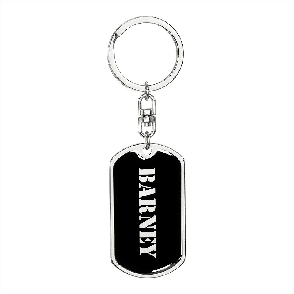 Barney v2 - Luxury Dog Tag Keychain