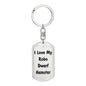 Love My Robo Dwarf Hamster - Luxury Dog Tag Keychain