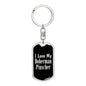 Love My Doberman Pinscher v2 - Luxury Dog Tag Keychain