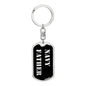 Navy Father v2 - Luxury Dog Tag Keychain