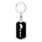 Mama Hippo With 3 Calves v2 - Luxury Dog Tag Keychain